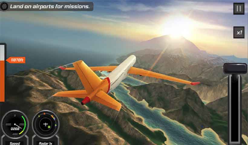 Flight pilot Simulator 3D -हवाई जहाज वाला गेम