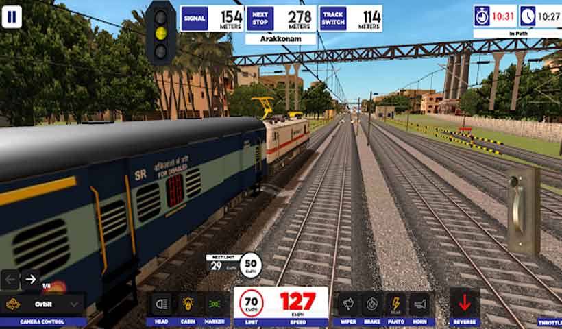 Indian train simulator train game