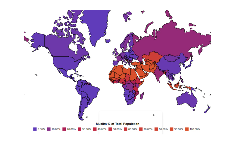 सर्वाधिक मुस्लिम आबादी वाला देश कौन है?
