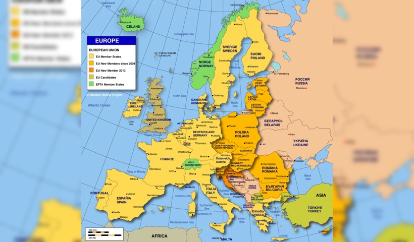यूरोपियन कंट्री लिस्ट: जानिये यूरोप के देशों के नाम